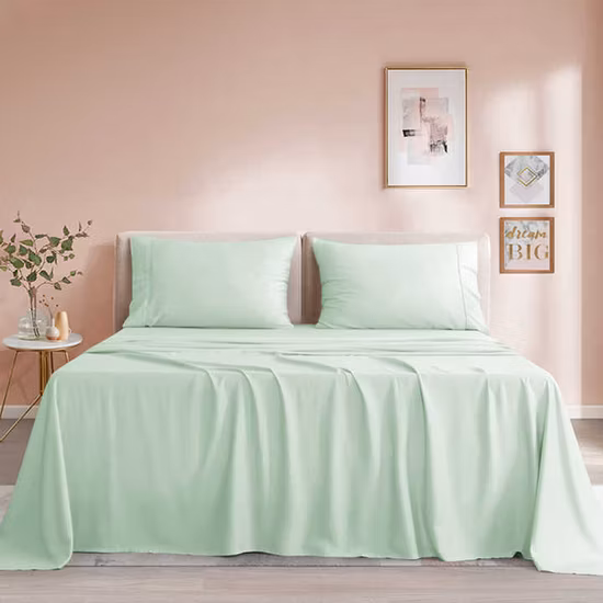 Toddler Bed Skirt Organic Cotton Nursery Crib Bedding for Baby Reversible Crib Skirt Pleated Dust Ruffle